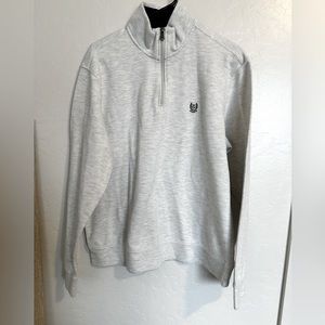 🚨 3/15 SALE 🚨 Chaps The Everyday Fleece 1/4 Zip Heather White Pullover